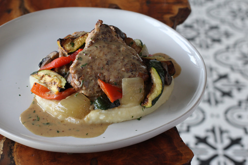 Dijon-chicken-mashed-potato