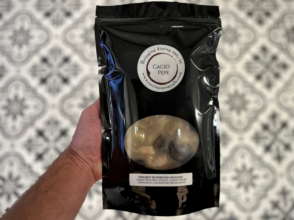 chicken mushroom gnocchi packaged