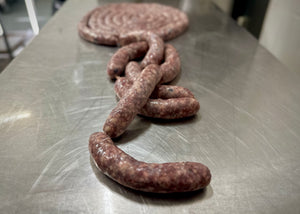 venison blueberry sausage links