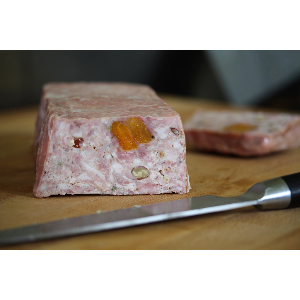 Apricot and Roasted Pork Belly Terrine - Cacio Pepe Meals