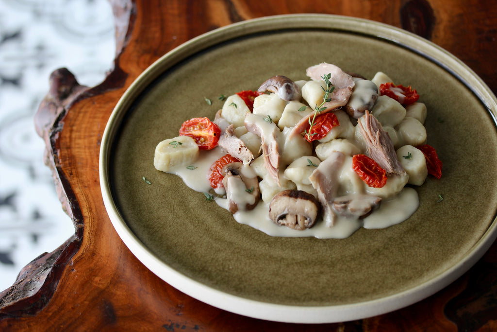 duck confit gnocchi