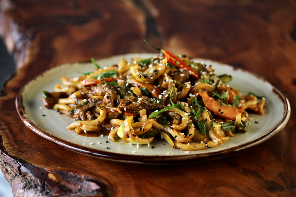 spicy korean beef udon