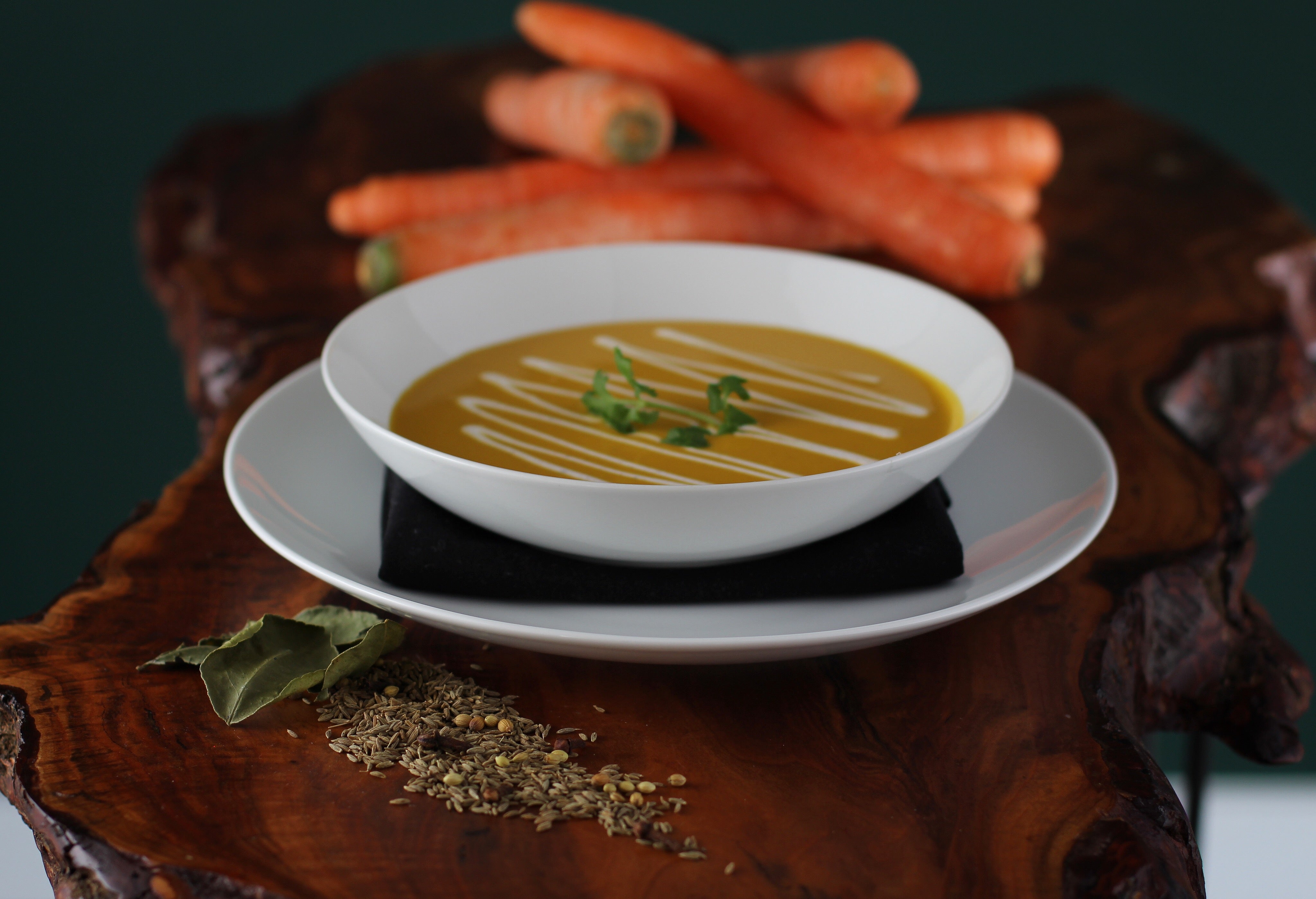 maple roasted carrot soup
