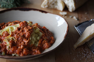 pasta bolognese tagliatelle fresh parmesan