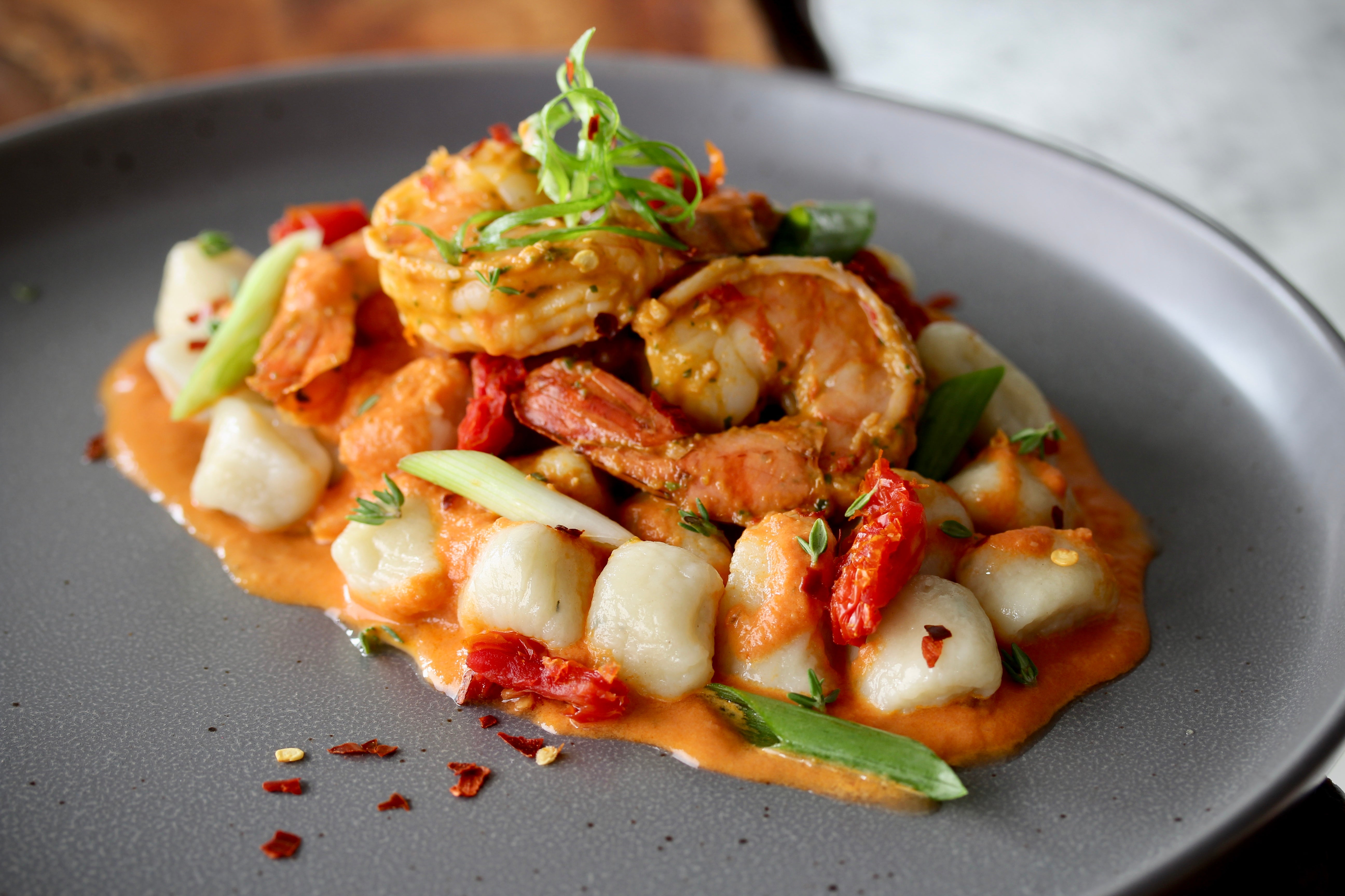 prawn gnocchi rose sauce