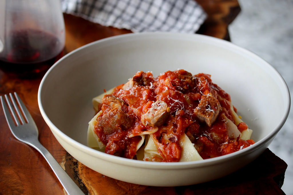 veal pappardelle pasta