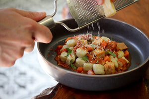 wild boar gnocchi with parmesan cheese