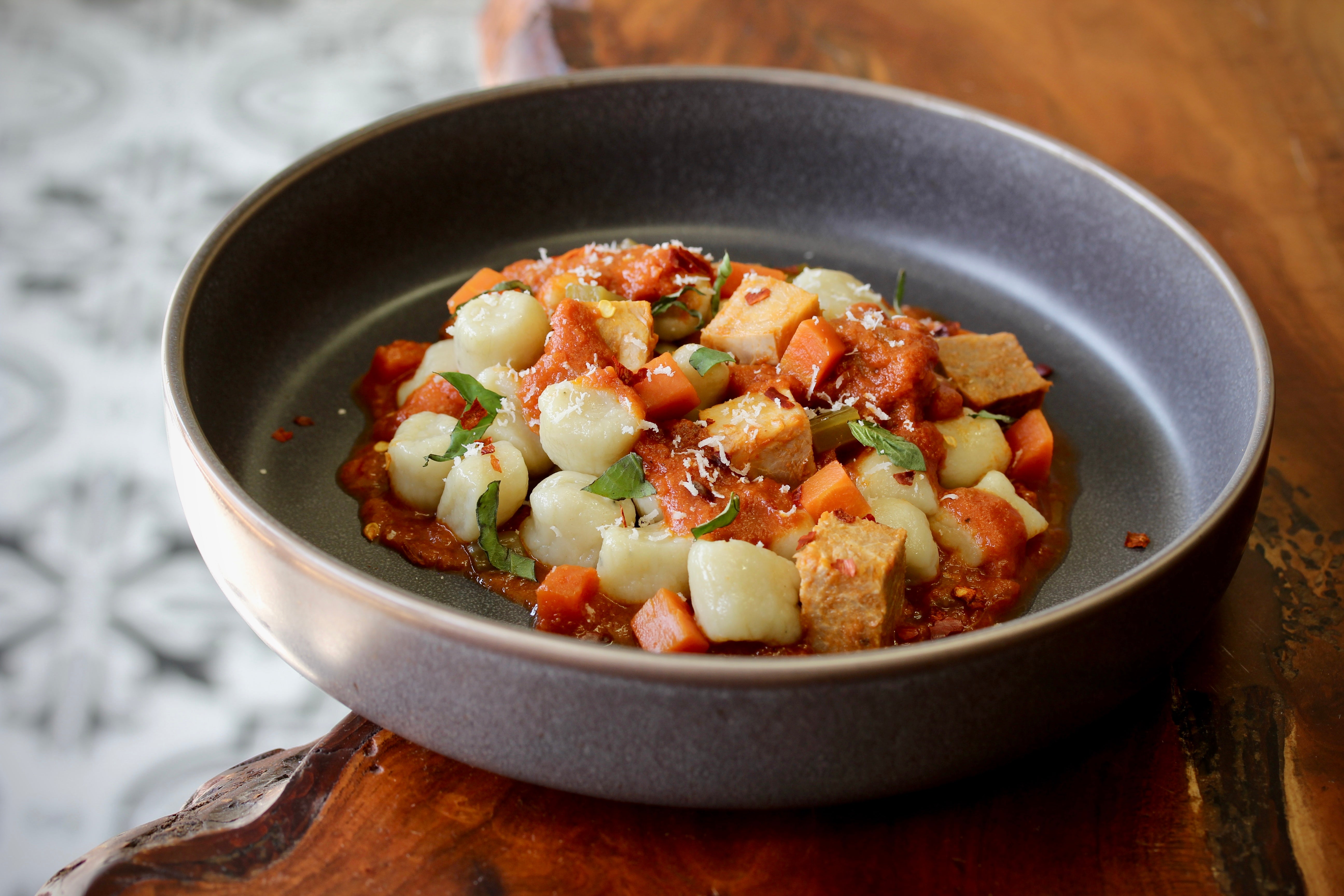 wild boar gnocchi